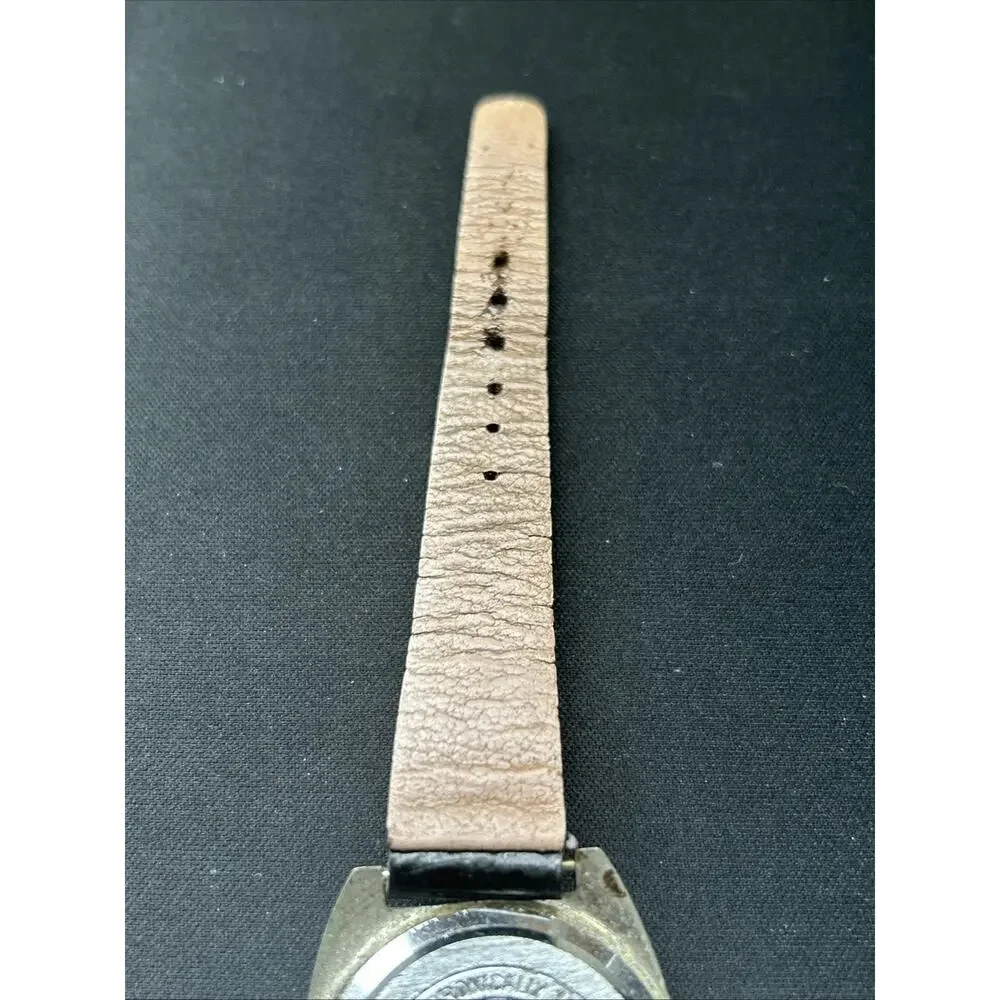Vintage Diamond Tooled Swiss Made Smiley Face Manual Wind Watch